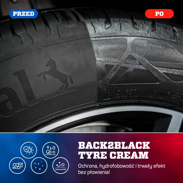 Back2Black Cherry - efekt przed i po zastosowaniu