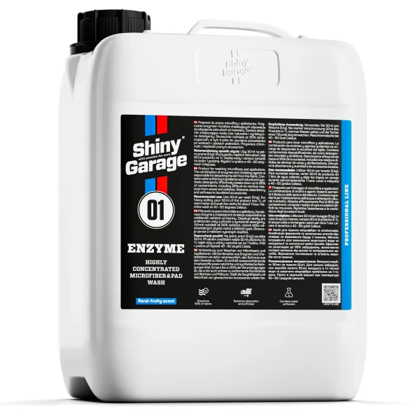 Płyn do prania mikrofibr Shiny Garage Enzyme Microfiber Wash 5 L