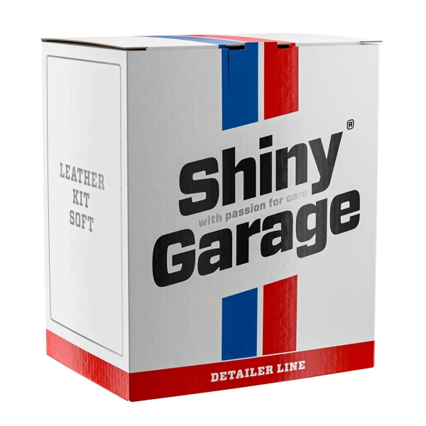 Zestaw do pielęgnacji skórzanej tapicerki o lekkich i średnich zabrudzeniach Shiny Garage Leather Kit Soft