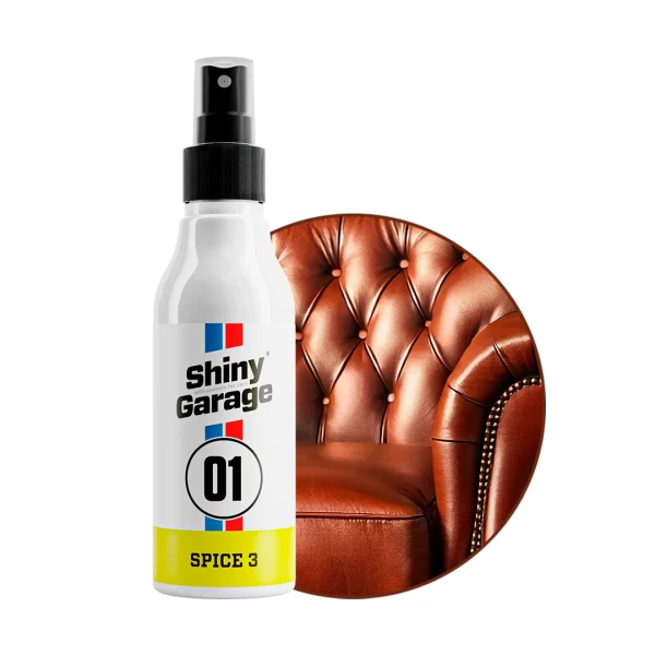 Zapachowy odświeżacz powietrza Shiny Garage Spice 3 zapach skórzanej tapicerki