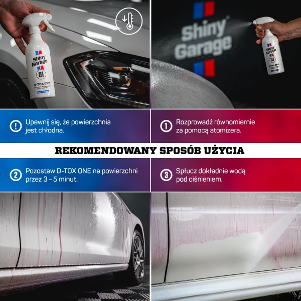 D-Tox One Paint&Wheel Deironizer rekomendowany sposób użycia