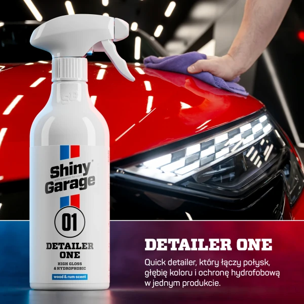 Detailer ONE - połysk, głębia koloru i ochrona hydrofobowa w jednym produkcie