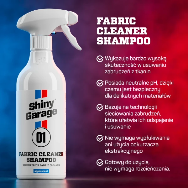 Fabric Cleaner Shampoo - cechy produktu