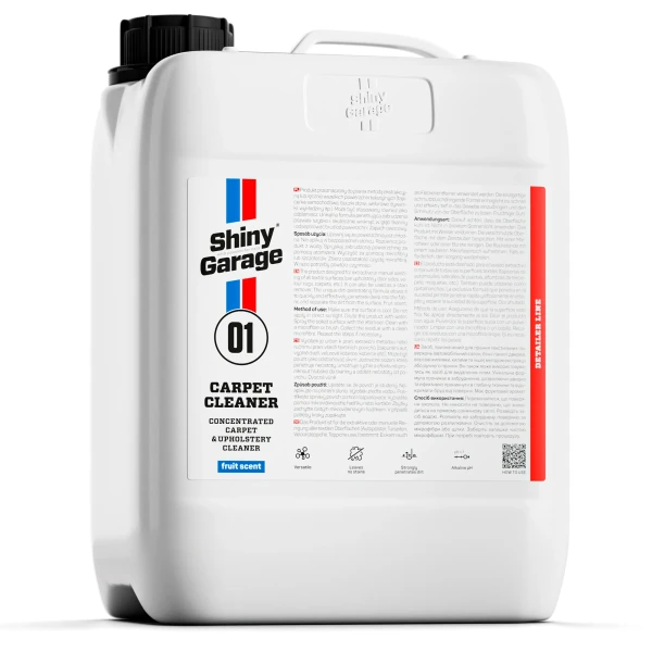 Koncentrat do prania tapicerki tekstylnej Shiny Garage Carpet Cleaner 5 litrów