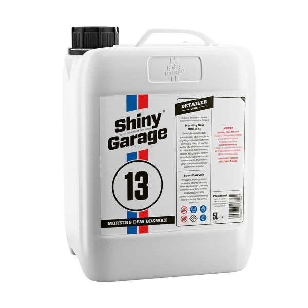 Detailer do lakieru z zawartością wosku Shiny Garage Morning Dew QD &amp; WAX 5 litrów