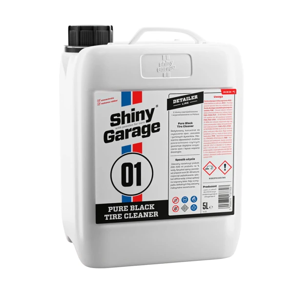 Koncentrat do czyszczenia elementów gumowych Shiny Garage Pure Black Tire Cleaner 1 litr