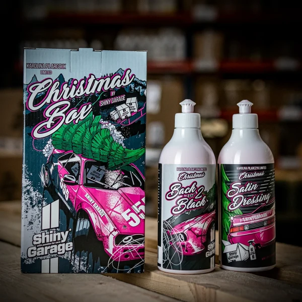 Zestaw kosmetyków Shiny Garage przygotowany na Święta Bożego Narodzenia
